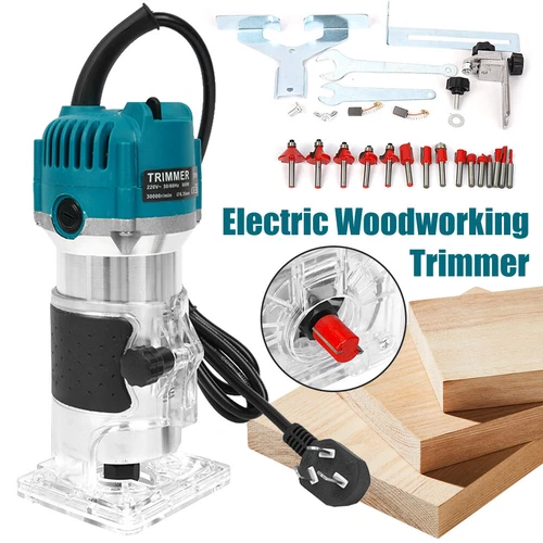 Best Trim Router Kit 800W Palm Router 800W Wood Trim Router Kit - 110V Palm Router With 15 ...