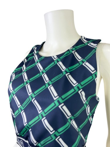 J. Lindeberg Women's Nelly Korda NK Sport Top Racerback Green Navy Size Large L - Picture 4 of 8