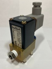 Burkert Solenoid Valve 0211 A 5/32 FPM BR NPT 1/4 Pmax 58 PSI 110/50 120/60 8W