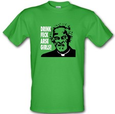 FATHER JACK DRINK FECK ARSE GIRLS St Patricks Paddys Day Funny t-shirt S-XXL
