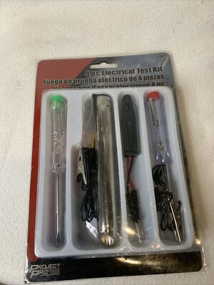 4 Piece Electrical Test Kit PROJECT PRO/PERFORMANCE TOOL 1487