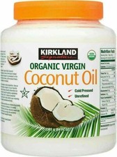Kirkland Organic Virgin Coconut Oil Unrefined Cold Pressed Chemical Free 84 oz