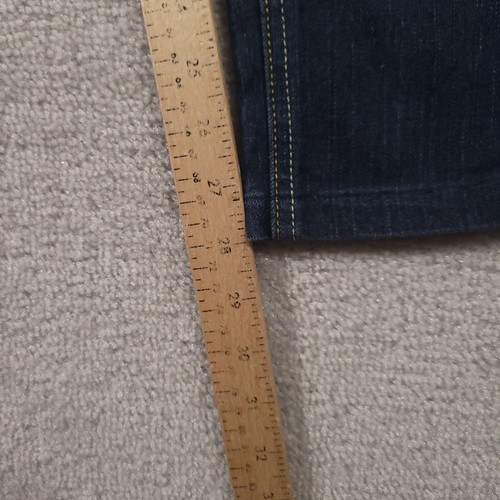 Rocawear Jeans Womens 6 Blue Skinny Blue Stretch Denim Embroidered Pockets 28x28 - Picture 6 of 13