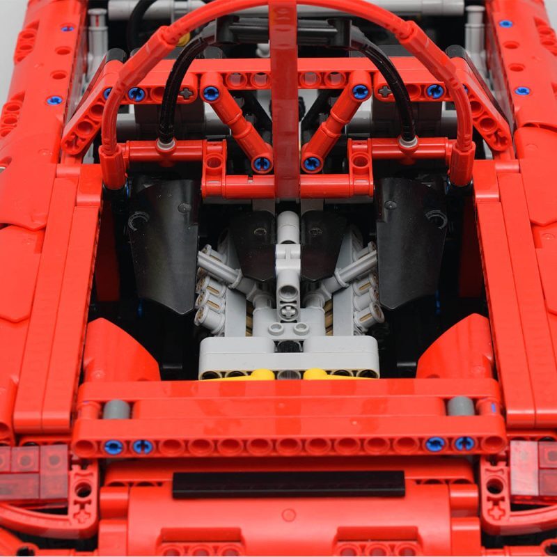 Sports Car Model 1665 Parts/Red MOC-113339 Building Blocks