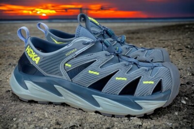 Hoka Hopara Shoes BLUE Drawstring Hiking Outdoor Water Sandals Mens Size 11.5