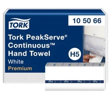 Tork PeakServe Continuous Paper Hand Towels White H5 Premium Compressed 12 Pack