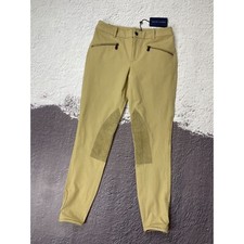 Polo Ralph Lauren beige suede trim pants chinos