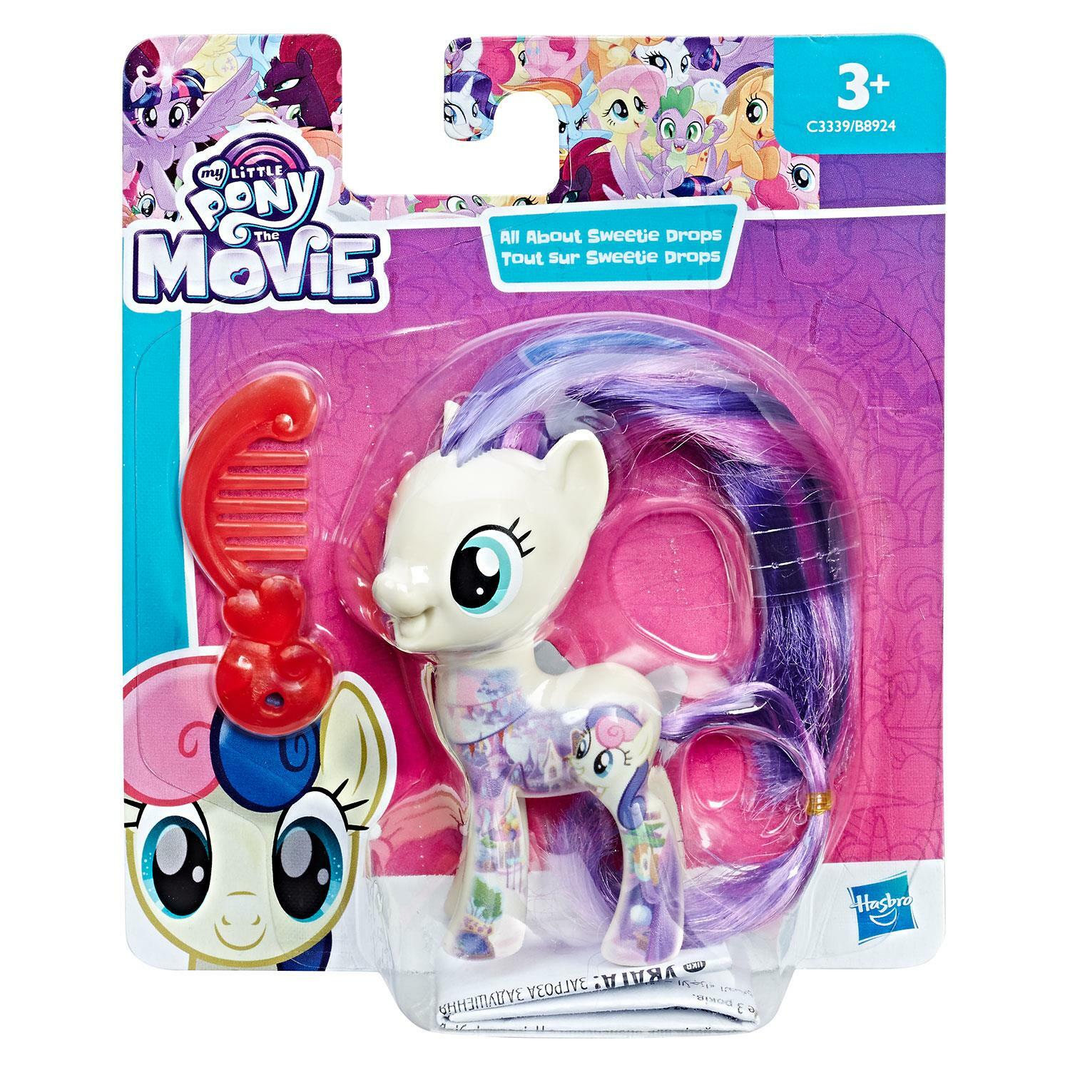 My Little Pony The Movie All About SWEETIE DROPS 8cm / 3""-inch Figure by Hasbro