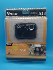 Vivitar ViviCam V56 5.1MP Digital Camera - Black - New