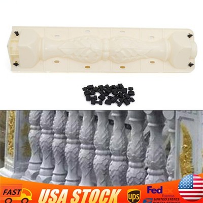 2 pcs Moulds Balustrades Mold DIY Concrete Plaster Cement Casting Mould Kit 60cm