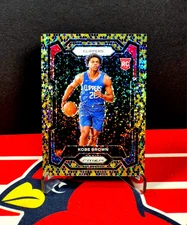 2023-24 Panini Prizm Kobe Brown King Snake Snakeskin Sparkle Prizm Rookie RC SSP