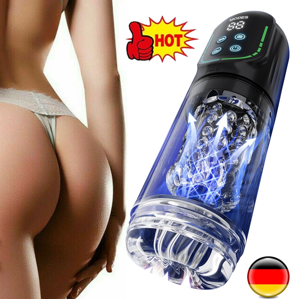 Elektrischer Masturbator Cup 7 Vibration mit 7 Saugmodi,Sex Spielzeug für die