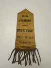 Reunion Ribbon 5 th Vermont Regt. Survivor Reunion- Burlington VT -1888