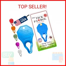 The Tick Patrol Tick Remover Tool for People & Pets, Lightweight, Durable, Keych