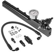  Fuel Rail Kit B-Series Swapped Engines with Fuel Pressure Regulator Gauge 