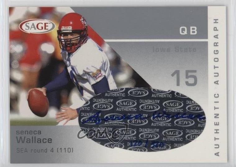 Seneca Wallace SA-GE Autographs #A41 Silver