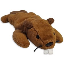 Vintage Ty Beanie Babies Collection Bucky the Beaver Plush Stuffed Animal 9.5"