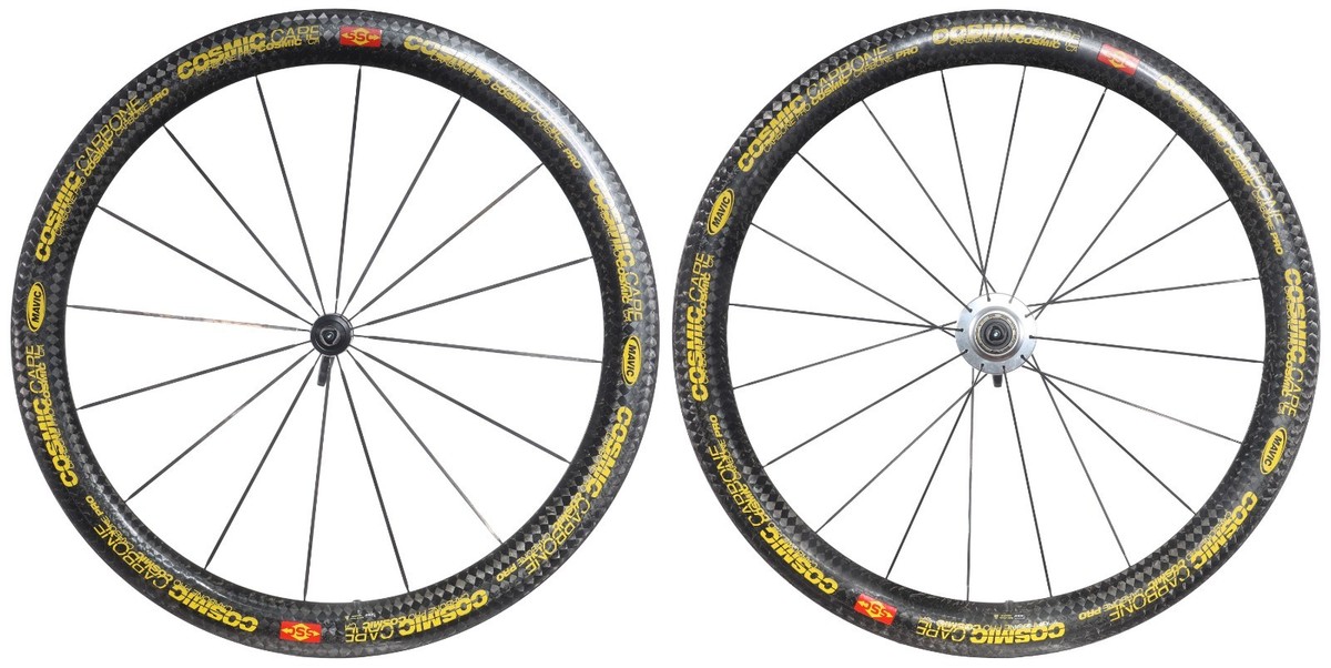 Mavic Cosmic Carbone Pro SSC Tubular Road Wheelset 10 Sp PowerTap