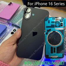 Back Glass Replacement Lot With Logo Metal Magnet For iPhone 16/16 ProMax/16Plus