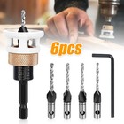 Holzbohrer Senkbohrer Set mit Senker Tiefenanschlag verstellbarem Aufstecksenker