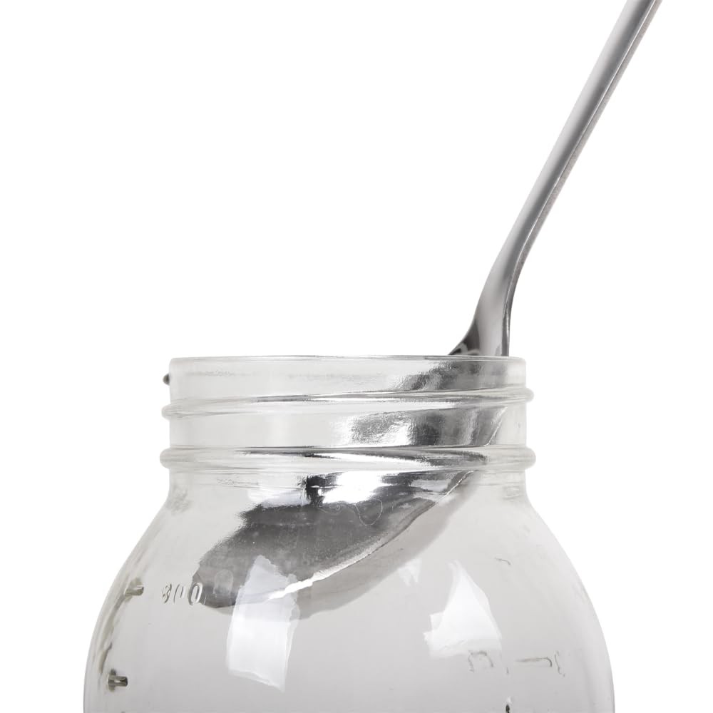 Silver Stainless Steel Jar, Serving Spoon, Kitchen Utensil, Long Handle, SC30