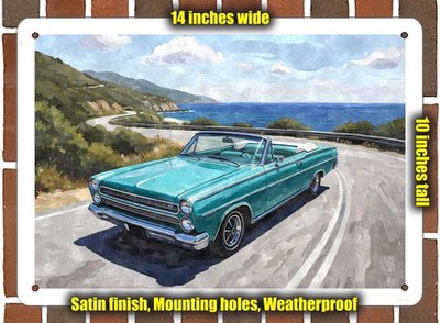 Metal Sign - 1966 Mercury Comet Watercolor - 14x10