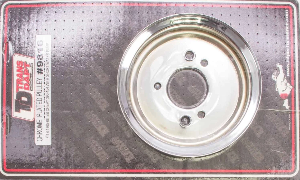 Trans-Dapt 9816, One Chrome Steel Bbc Crankshaft Pulley Performance Racing Parts - Image 3 of 4