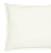 Sferra Corto Celeste Euro Sham Ivory Percale Extra Long Staple Cotton Italy New