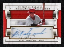 2022 National Treasures Legacy Signatures Gold 7/10 Carl Yastrzemski Auto 0j8f