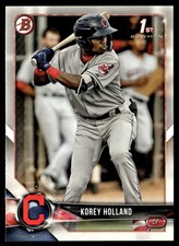 2018 Bowman Draft Korey Holland Cleveland Indians #BD-89