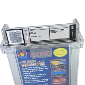 Nuevo juego NES Tecmo World Wrestling 9.4 WATA sellado de f&aacute;brica 1990 graduado Nintendo