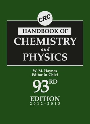 CRC Handbook of Chemistry and Physics Hardcover