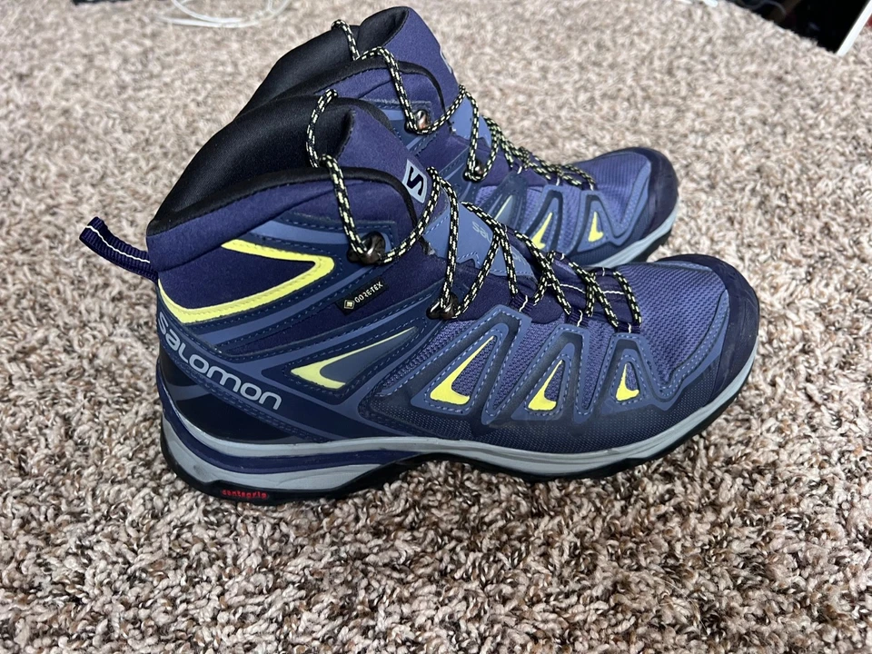 Bota de Senderismo Salomon X Ultra 3 Mid Goretex Azul Impermeable 398691 Mujer Talla 10 Foto 3 de 4