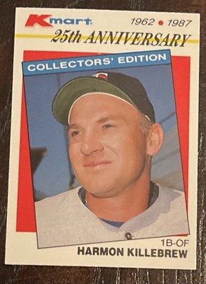 1987 TOPPS #4 HARMON KILLEBREW 25TH ANNIVERSARY STARS OF THE DECADE SET NM/MINT