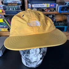 THE NORTH FACE THROWBACK TECH CAP 6-Panel HAT Nylon Wide Brim Yellow