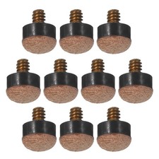 10 Pcs Screw On Pool Cue Tip Replacement 11 mm Billiard Snooker Accessories