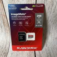 SanDisk ImageMate microSDXC UHS-I Card With Adapter 256 GB BRAND NEW   