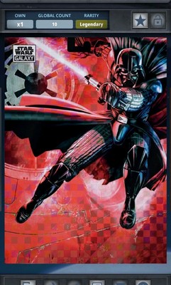 Topps Star Wars Card Trader Legendary Chrome Galaxy 10cc X-Fractor Darth Vader 