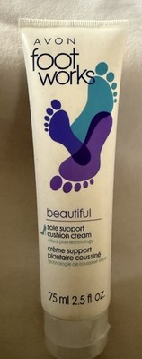 Avon Foot Works Sole Support Lactic Acid Glycerin Hydrating Cream 2.5 fl oz