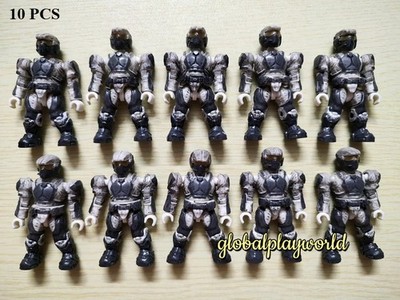 Mega Bloks Halo Snowfield Officer Action Minifigures Building Blocks Toy 10pcs