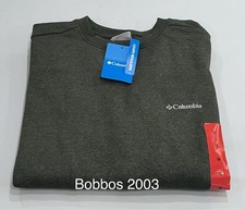 Columbia Men's Crewneck Sweatshirt Pullover, Green Scape Heather, Size M