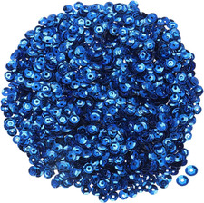 Lose Pailletten 4MM Silberne R&uuml;ckseite 3000 St&uuml;ck Becher-Pailletten