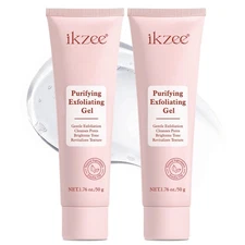 2x Purifying Exfoliating Gel, Face and Body Exfoliating Scrub Gel Deep Cleansing