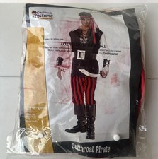 Halloween Black red pirate costume size: XL Halloween