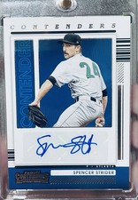 2021 Panini Contenders Spencer Strider Rookie Auto #CA-SS SP Atlanta Braves B1