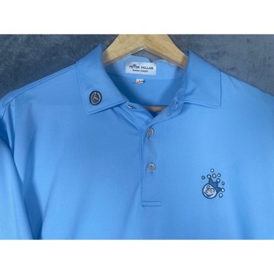 Scotty Cameron ゴルフポロシャツ L 青 PETER MILLAR Peter Millar Scotty Cameron Golf Polo Shirt Blue Jester Circle T