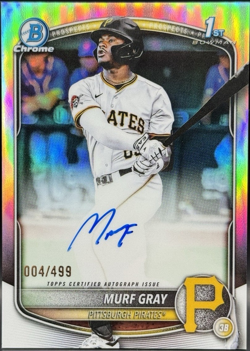 2025 Bowman Draft - Chrome Prospect Autographs Murf Gray #CPA-MG 