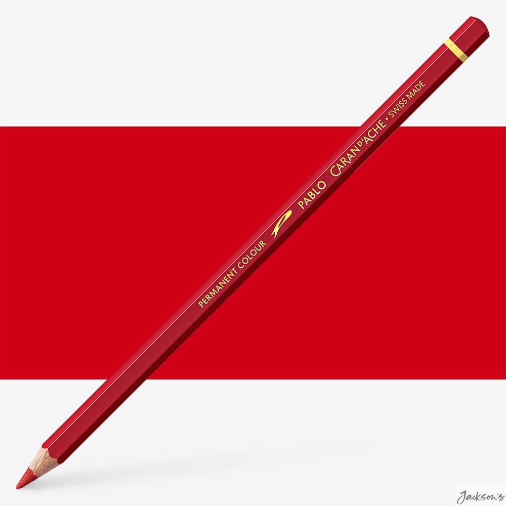 Caran d'Ache Pablo Coloured Pencil Wooden 3.8mm Lead Carmine 080 Drawing