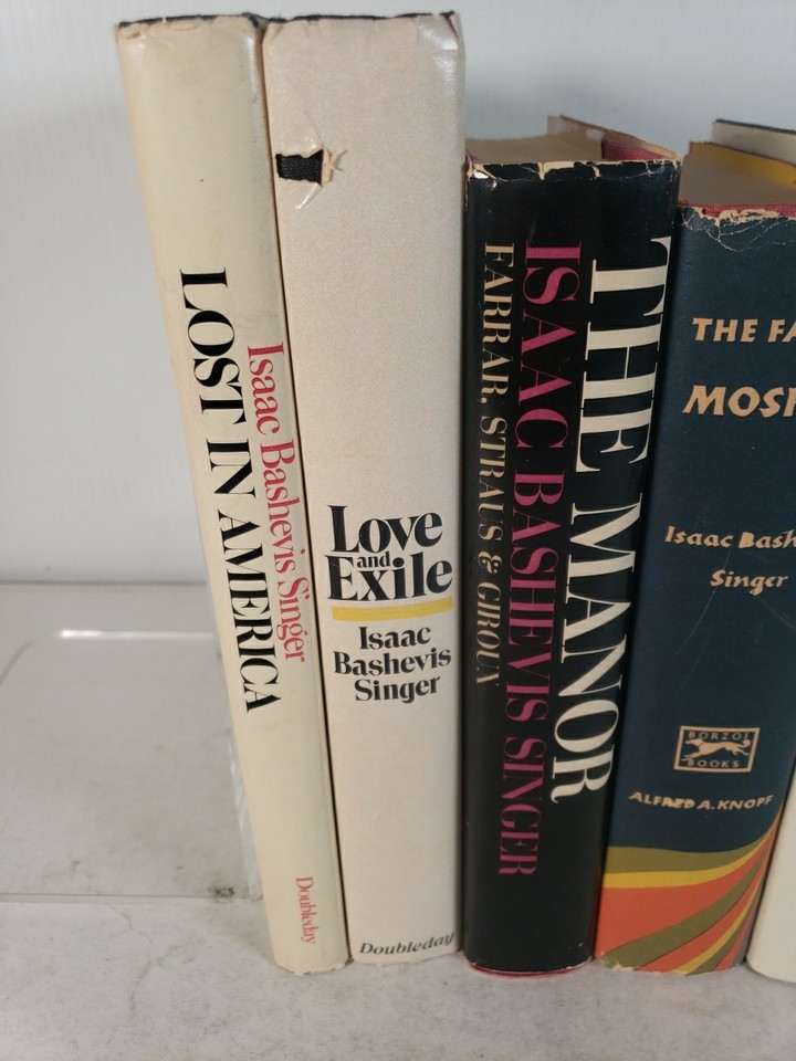 Isaac Bashevis Singer (5 Book Lot - all Hardcover) Moskat, Estate ...
