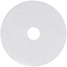Case of 5 Sanico MVP Base Hit 17" White Polishing Floor Pad Super Polish